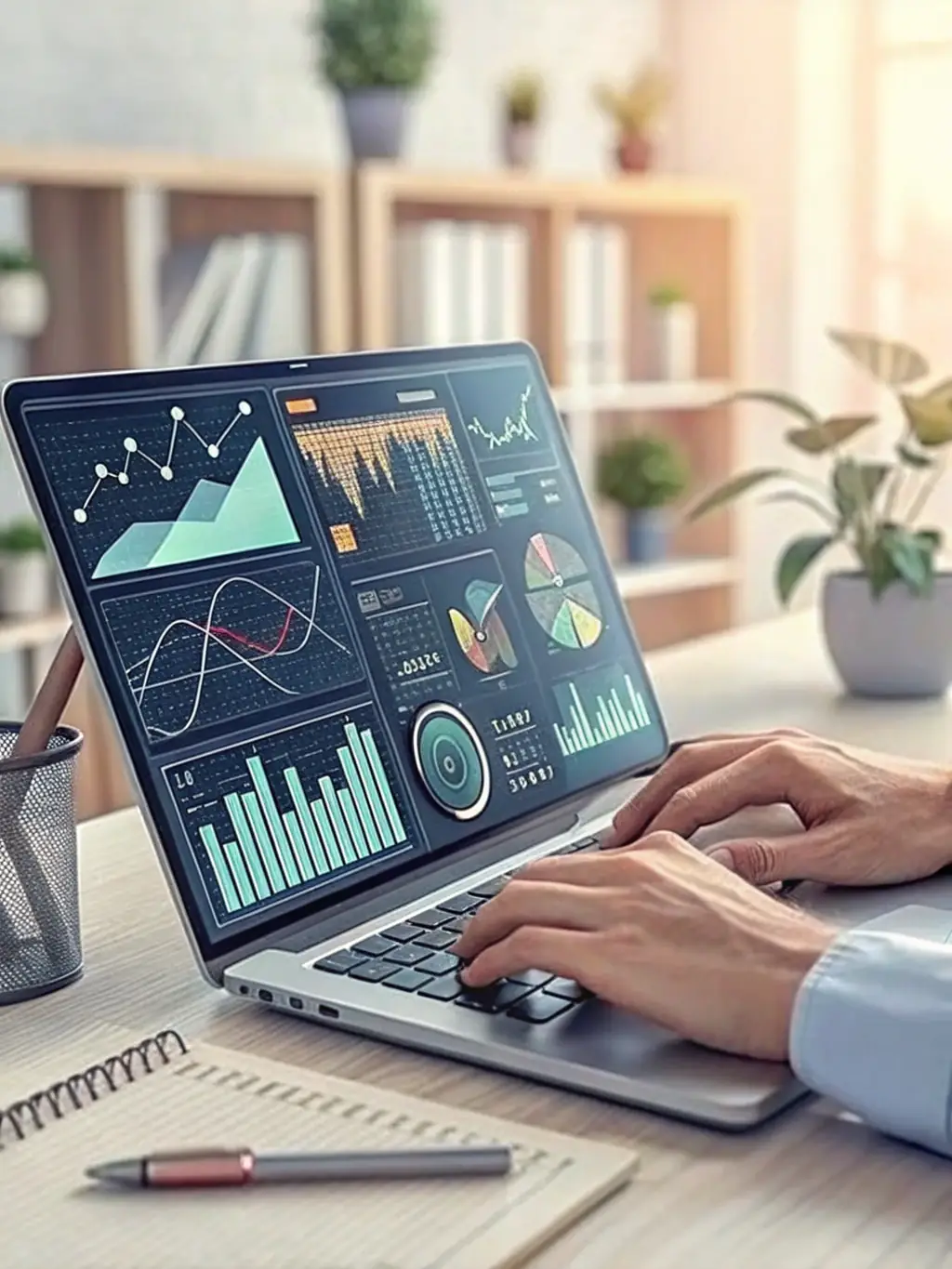 A detailed close-up shot of a financial analyst reviewing a complex spreadsheet on a computer screen, highlighting the meticulous nature of data examination.